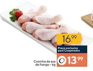 Coop Coxinha da Asa de Frango 1kg oferta