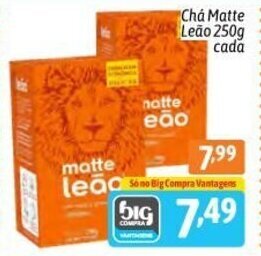 Supermercados Big Compra Cha Matte Leao 250g cada oferta