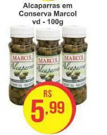Alcaparras Em Conserva Marcol Vd 100g