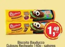 Supermercados Alvorada Biscoito Bauducco Gulosos Recheado 140g sabores oferta