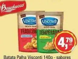 Supermercados Alvorada Batata Palha Visconto 140g sabores oferta