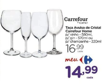 Carrefour Market Taca Avulsa de Cristal Carrefour Home oferta