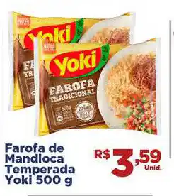 Tatico Farofa De Mandioca Temperada Yoki 500g oferta