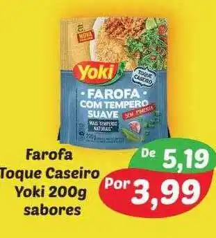 Semar Supermercado Farofa Toque Caseiro Yoki Sabores oferta
