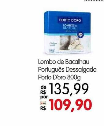 Zona Sul Lombo De Bacalhau Português Dessalgado Porto D'oro oferta