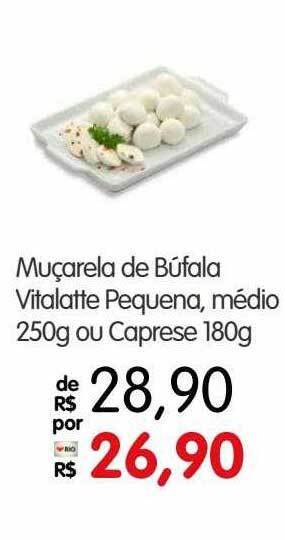 Zona Sul Muçarela De Búfala Vitalatte Pequena Médio Ou Caprese oferta