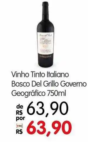Zona Sul Vinho Tinto Italiano Bosco Del Grillo Governo Geográfico oferta