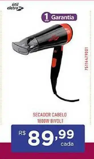 Secador Cabelo 1800w