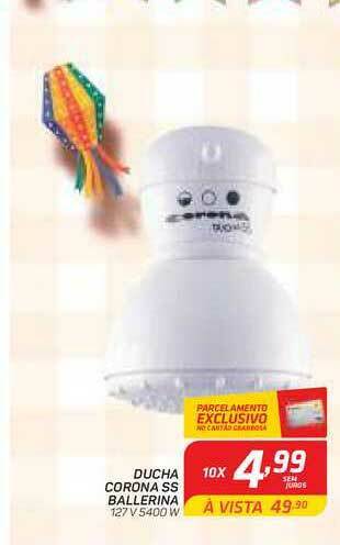 GBarbosa Ducha Corona Ss Ballerina oferta