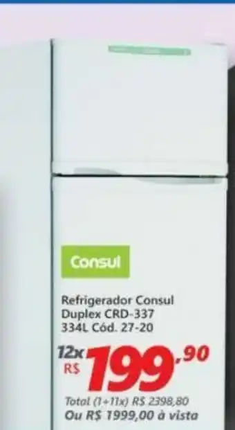 Lojas Becker Refrigerador Consul Duplex oferta