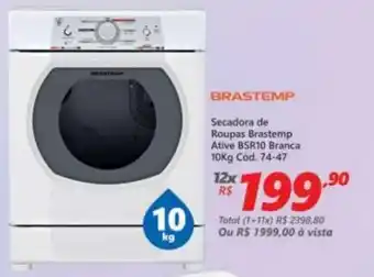 Lojas Becker Secadora de Roupas Brastemp Ative oferta