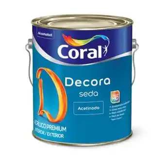 Tumelero Tinta acrílica acetinado decora branco 3.6l coral oferta