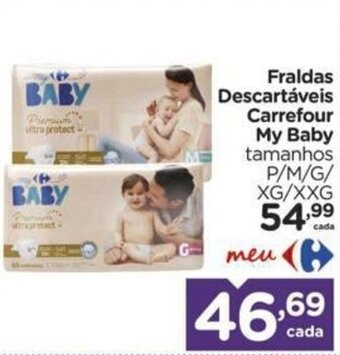 Carrefour Fraldas Descartaveis Carrefour My Baby oferta