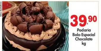 Supermercado Bergamini Padaria Bolo Especial Chocolate Kg oferta