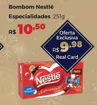 Villarreal Supermercados Bombom Nestlé Especialidades oferta