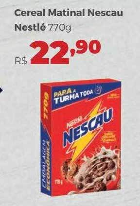 Villarreal Supermercados Cereal Matinal Nescau Nestlé oferta