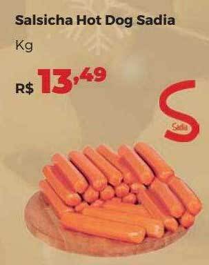 Villarreal Supermercados Salsicha Hot Dog Sadia Kg oferta