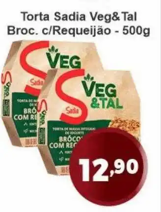 Torta Sadia Veg&tal Broc. C-requeijão