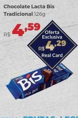 Villarreal Supermercados Chocolate Lacta Bis Tradicional oferta