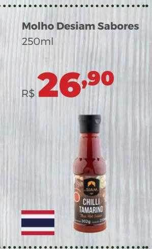 Villarreal Supermercados Molho Desiam Sabores oferta