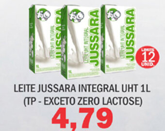 Supermercados Mendonça Leite Jussara Integral UHT 1L (tp) oferta