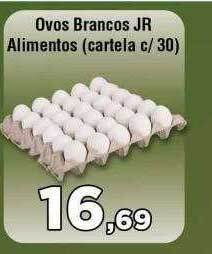 Copercana Ovos Brancos Jr Alimentos Cartela C 30 oferta