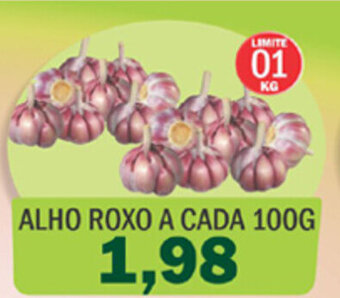 Supermercados Mendonça Alho Roxo a cada 100g oferta
