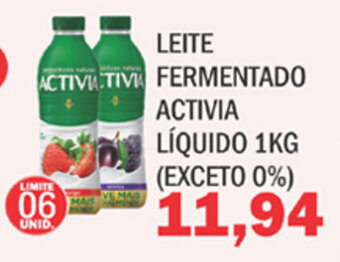 Supermercados Mendonça Leite Fermentado Activia Liquido 1kg oferta