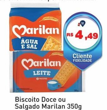 Tonin Superatacado Biscoito doce ou salgado marilan 350g oferta