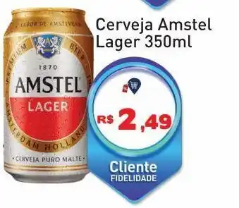 Tonin Superatacado Cerveja amstel lager 350 ml oferta