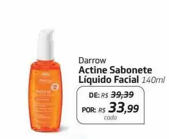 Darrow Actine Sabonete Líquido Facial