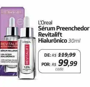 L'oreal Sérum Preenchedor Revitalift Hialurônico