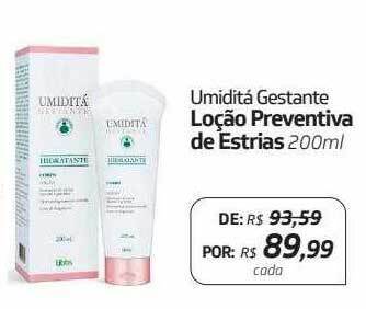 Drogal Umiditá Gestante Loção Preventiva De Estrias oferta