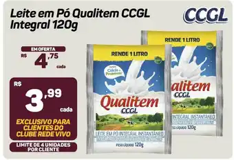 Rede Vivo Leite Em Pó Qualitem Ccgl Integral oferta
