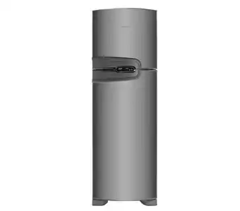 Consul Geladeira consul frost free duplex 386 litros cor inox com prateleira dobrável - crm43nk oferta