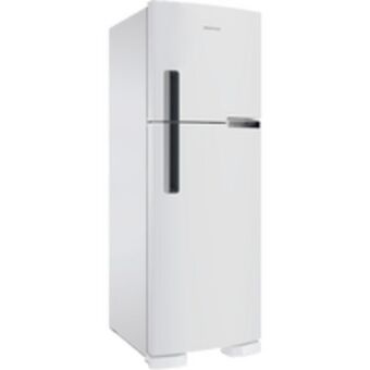 Novo Mundo Geladeira / refrigerador brastemp, frost free, duplex, com compartimento extrafrio, fresh zone, 375l, branca - brm44hb oferta