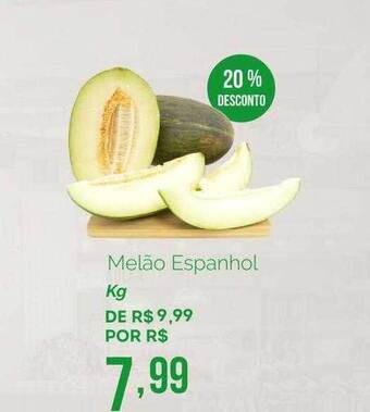 Oba Hortifruti Melão Espanhol 20% Desconto oferta
