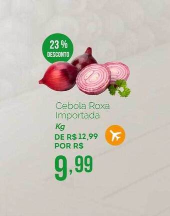 Oba Hortifruti Cebola Roxa Importada 23% Desconto oferta
