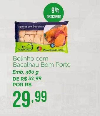 Bolinho Com Bacalhau Bom Porto 9% Desconto