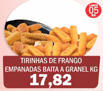 Supermercados Mendonça Tirinhas de Frango Empanadas Baita a granel 1kg oferta