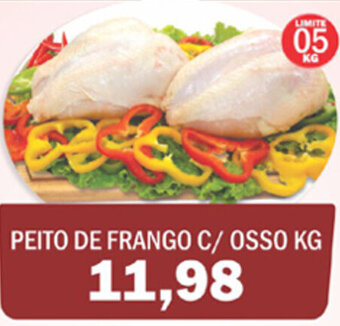Supermercados Mendonça Peito de Frango c/ Osso 1kg oferta
