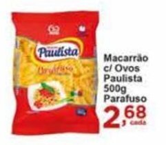 Rossi Supermercado Macarrao c/ Ovos Paulista 500g Parafuso oferta