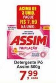 Rossi Supermercado Detergente po Assim 800g oferta