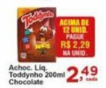 Rossi Supermercado Achoc. Liq. Toddynho 200ml Chocolate oferta
