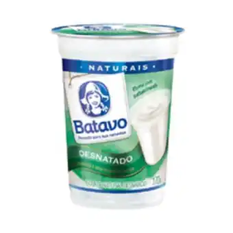 Iogurte natural batavo desnatado 170g