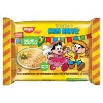 Angeloni Macarrão instantâneo nissin turma do chico bento milho na manteiga 80g oferta