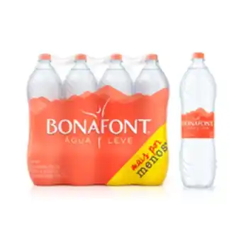 Supermercados Pague Menos Água mineral bonafont sem gás 1,5l com 8 unidades oferta