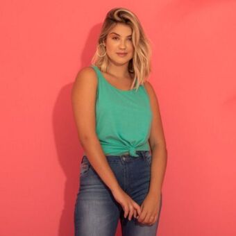 Opção Jeans Regata noronha verde oferta