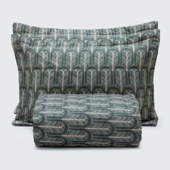 MMartan Kit colcha matelassê dupla face jade oferta