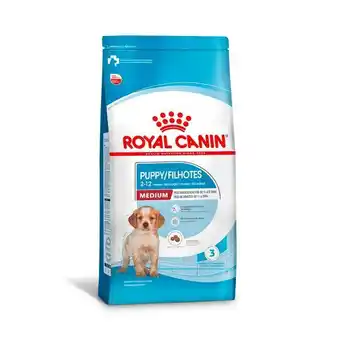 Petz Ração royal canin medium puppy junior para cães oferta